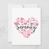 私はセレニティを愛する ノートカード (裏面)