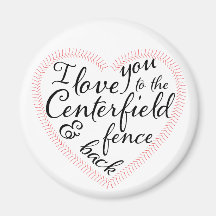 私はセンターフィールドのフェンスとバックにあなたを愛している