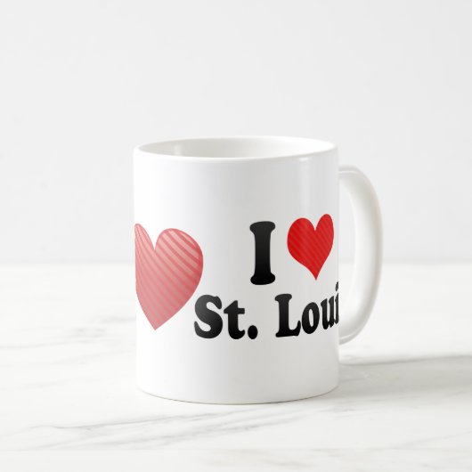 私はセントルイスを愛します コーヒーマグカップ (正面右)