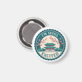 私はソウル興奮コリア マグネット (正面/裏面)