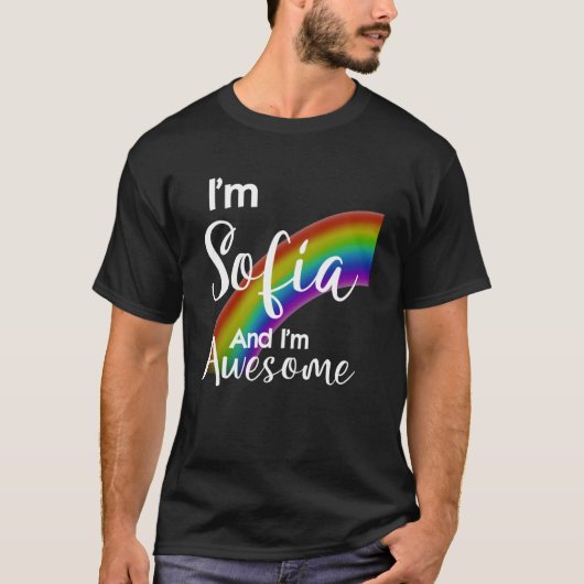 私はソフィア、私は素晴らし Tシャツ (正面)