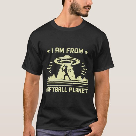 私はソフトな惑星出身の面白いエイリアン Tシャツ (正面)