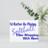 私はソフトボー遊ルになりたい ポストカード (スタンド正面)