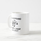 私はソプラノを歌います コーヒーマグカップ (正面左)