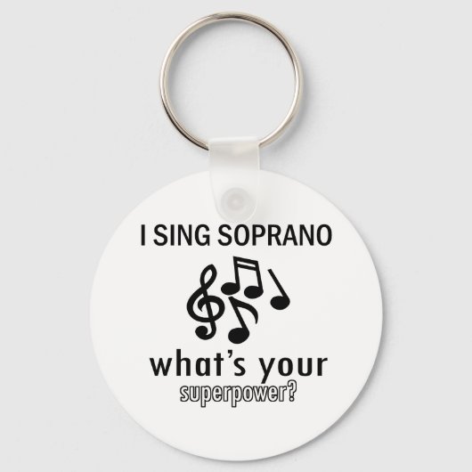 私はソプラノを歌う キーホルダー (正面)
