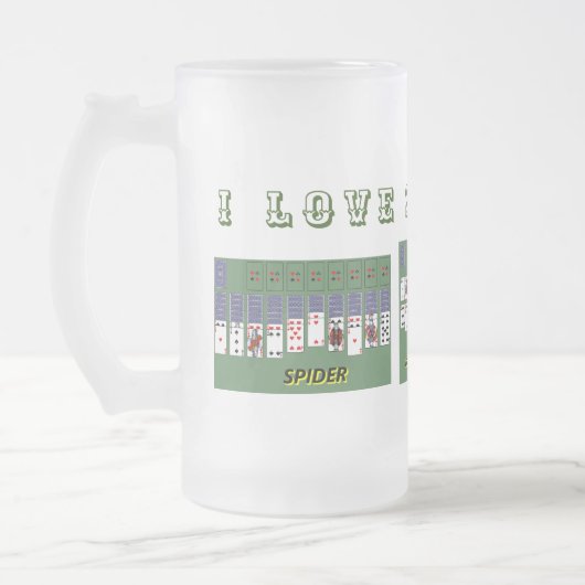 私はソリティアフロストガラスマグが大好き フロストグラスビールジョッキ (左)