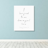 私はソロモンの歌を見つけた3:4 キャンバスプリント (インサイチュ (ウッドフロア))