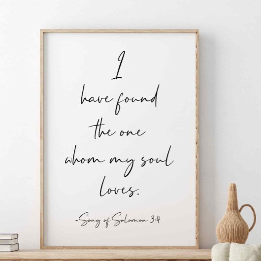 私はソロモンの歌を見つけた3:4 ポスター