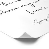 私はソロモンの歌を見つけた3:4 ポスター (角)