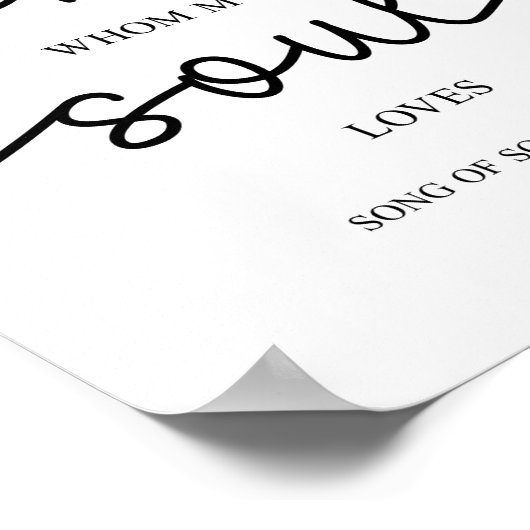 私はソロモンの歌を見つけた3:4 ポスター (角)