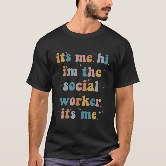 私はソーシャルワーカーだから私は私だ Tシャツ (正面)