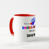 私はソーシャルワーカーだ。お前の力すごいは? マグカップ (正面左)