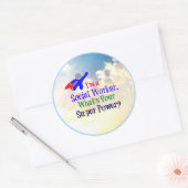 私はソーシャルワーカーだ。お前の力すごいは? ラウンドシール (封筒)