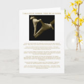 私はソーシャルワーカーだ、これが私の手だ！ カード (黄色い花)