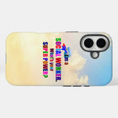 「私はソーシャルワーカーだ」スーパーヒーロー Case-Mate iPhoneケース (裏面 (横))