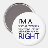 私はソーシャルワーカーだ マグネット (正面/裏面)