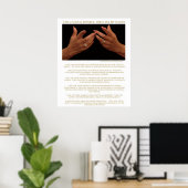 私はソーシャルワーカーで、これらは私の手のポスターだ ポスター (ホームオフィス)