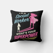 私はソーシャルワーカーよ超大国 クッション (裏面)