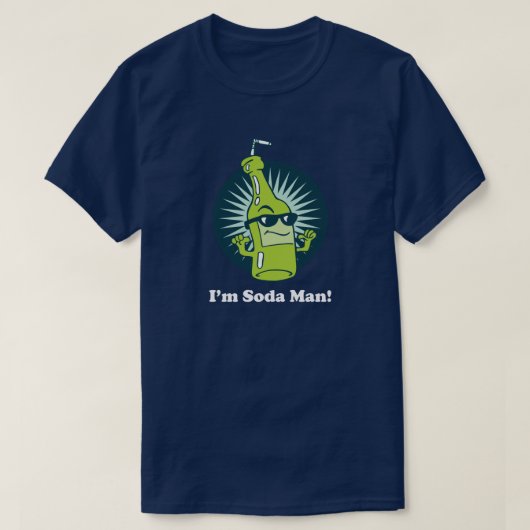 私はソーダ人です! おもしろいなしゃれの言葉遊び Tシャツ (デザイン正面)