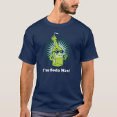 私はソーダ人です! おもしろいなしゃれの言葉遊び Tシャツ (正面)