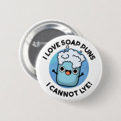私はソープンが大好きでプリンがおもしろい苦手 缶バッジ (正面&裏面)