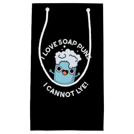 私はソープンプンが大好きおもしろい私はプンダーク スモールペーパーバッグ (正面)