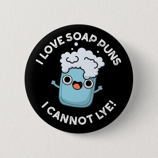 私はソープンプンが大好きおもしろい私はプンダーク 缶バッジ (正面)