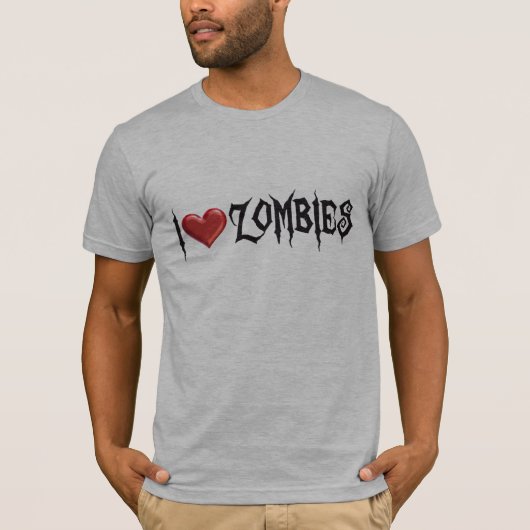 私はゾンビを愛します Tシャツ (正面)