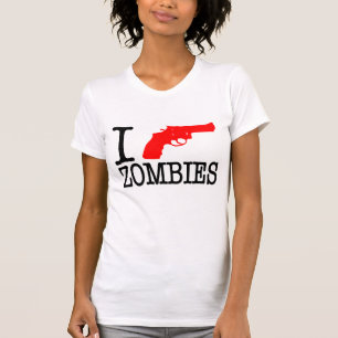 私はゾンビを撃ちます Tシャツ
