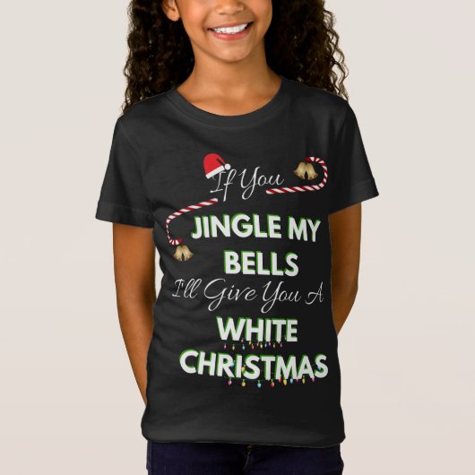 私はゾンビ小妖精や小人ファミリーマッチングクリスマスおもしろい Tシャツ (正面)