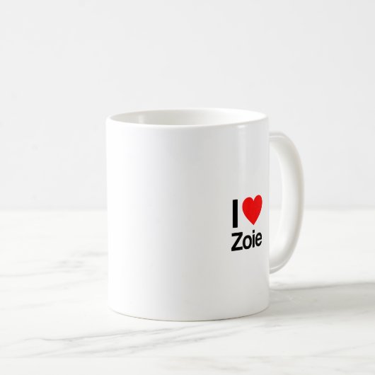 私はゾーイが大好きだ コーヒーマグカップ (正面右)
