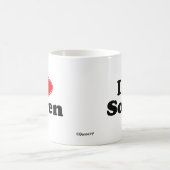 私はゾーレンを愛します コーヒーマグカップ (中央)