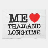 私はタイを長く愛している キッチンタオル (横)