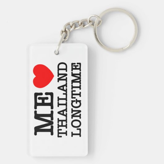 私はタイを長く愛している キーホルダー (裏面)