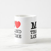 私はタイを長く愛している コーヒーマグカップ (中央)