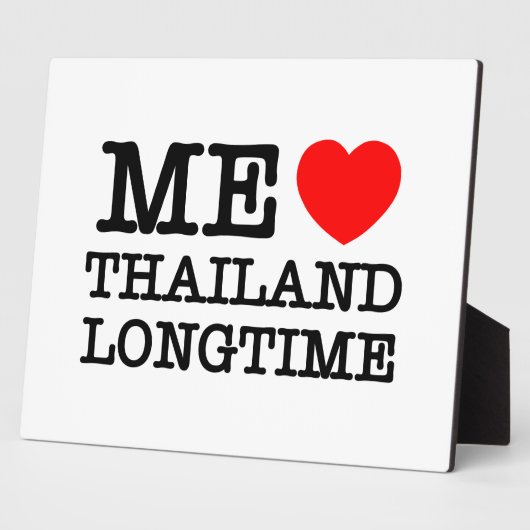 私はタイを長く愛している フォトプラーク (側面)