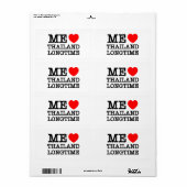 私はタイを長く愛している ラベル (フルシート)