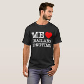 私はタイを長く愛している Tシャツ (正面フル)