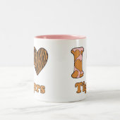 私はタイガースツートーンコーヒーマグが大好き ツートーンマグカップ (中央)