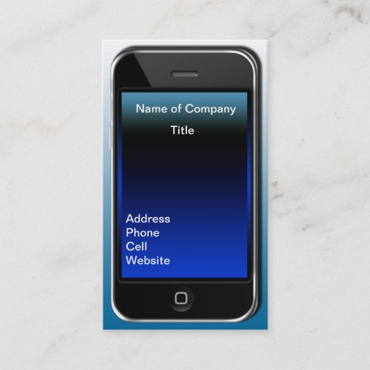 私はタイプ名刺に電話をかけます 名刺 (正面)