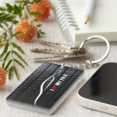 私はタイヤの踏面との私のFR-Sを愛します キーホルダー (正面右)