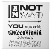 私はタイル風変わりではない