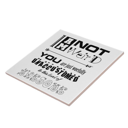 私はタイル風変わりではない タイル (側面)