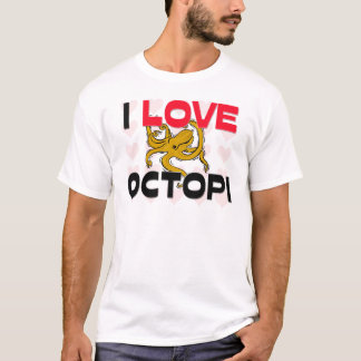私はタコを愛します Tシャツ