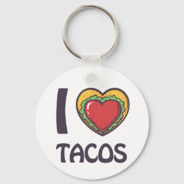 私はタコスが大好き キーホルダー