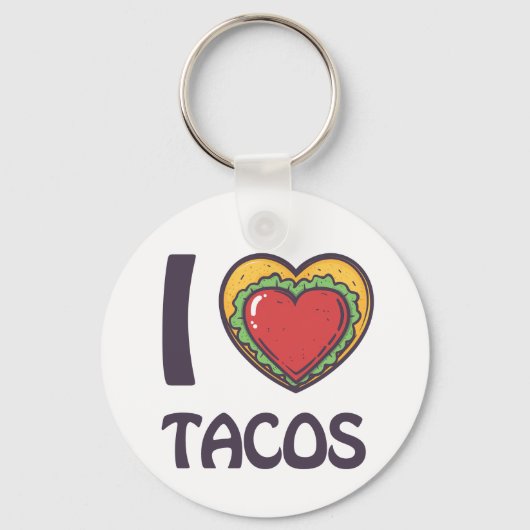 私はタコスが大好き キーホルダー (正面)