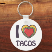 私はタコスが大好き キーホルダー (裏面)
