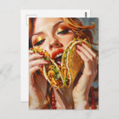 私はタコスが大好き ポストカード (正面/裏面)