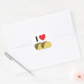 私はタコスが大好き ラウンドシール (封筒)