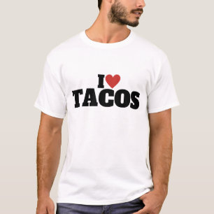 私はタコスが大好き Tシャツ